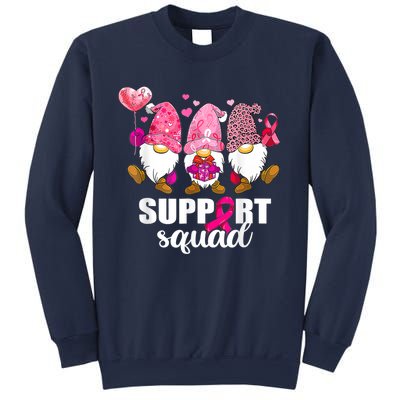 Breast Cancer Awareness Gnomes Support Squad Sweatshirt