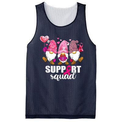 Breast Cancer Awareness Gnomes Support Squad Mesh Reversible Basketball Jersey Tank