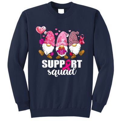 Breast Cancer Awareness Gnomes Support Squad Tall Sweatshirt