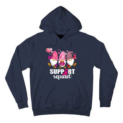 Breast Cancer Awareness Gnomes Support Squad Tall Hoodie