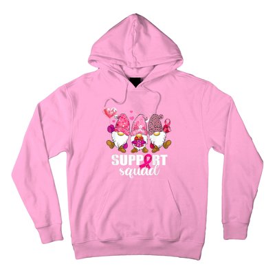 Breast Cancer Awareness Gnomes Support Squad Hoodie