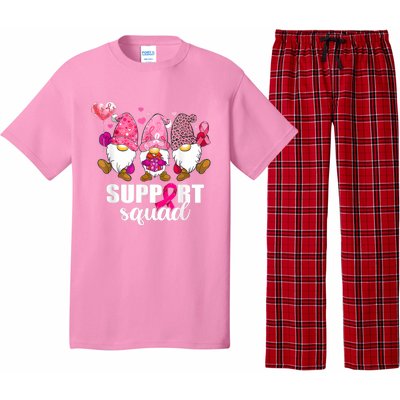 Breast Cancer Awareness Gnomes Support Squad Pajama Set