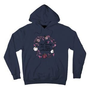 Breast Cancer Awareness In This Family No One Fights Alone Pink Ribbon Tall Hoodie