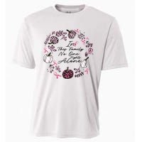 Breast Cancer Awareness In This Family No One Fights Alone Pink Ribbon Cooling Performance Crew T-Shirt