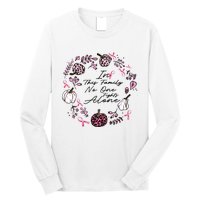 Breast Cancer Awareness In This Family No One Fights Alone Pink Ribbon Long Sleeve Shirt