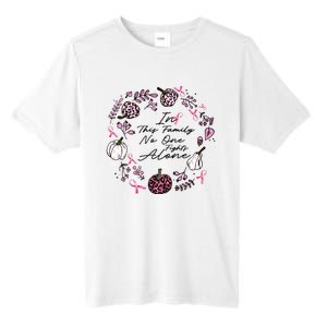 Breast Cancer Awareness In This Family No One Fights Alone Pink Ribbon Tall Fusion ChromaSoft Performance T-Shirt