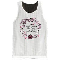 Breast Cancer Awareness In This Family No One Fights Alone Pink Ribbon Mesh Reversible Basketball Jersey Tank