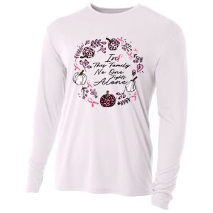 Breast Cancer Awareness In This Family No One Fights Alone Pink Ribbon Cooling Performance Long Sleeve Crew