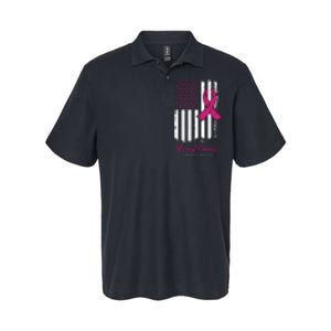 Breast Cancer Awareness US Flag Softstyle Adult Sport Polo