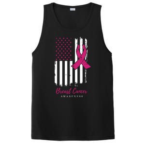 Breast Cancer Awareness US Flag PosiCharge Competitor Tank