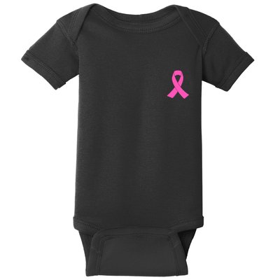 Breast Cancer Awareness Pink Ribbon Baby Bodysuit