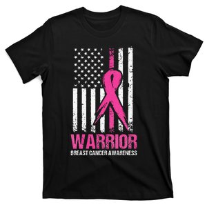 Breast Cancer Awareness Warrior Fighter Pink Ribbon  T-Shirt