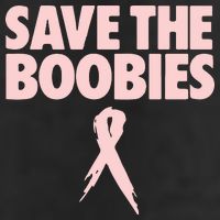 Breast Cancer Awareness Save The Boobies Ribbon Halloween Beanie