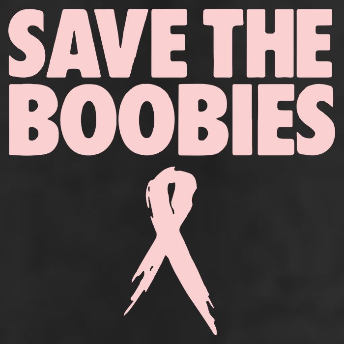 Breast Cancer Awareness Save The Boobies Ribbon Halloween Beanie