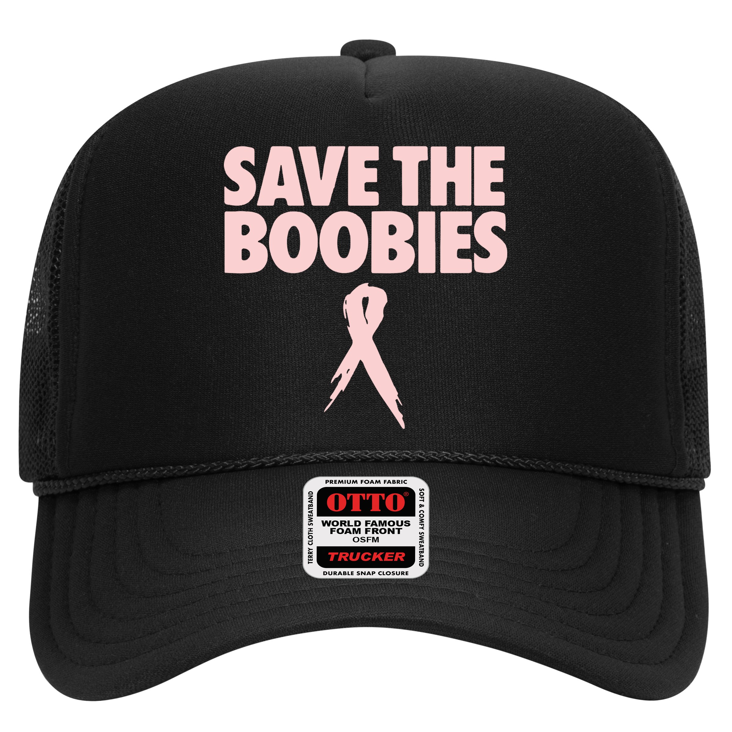Breast Cancer Awareness Save The Boobies Ribbon Halloween Hat