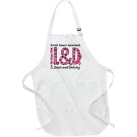 Breast Cancer Awareness Labor And Delivery We Wear L&D Full-Length Apron With Pockets