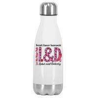 Breast Cancer Awareness Labor And Delivery We Wear L&D Stainless Steel Insulated Water Bottle