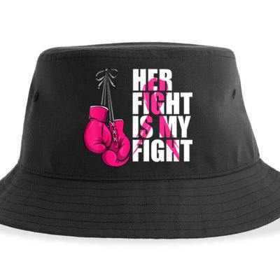 Breast Cancer Awareness Husband Support Squad Sustainable Bucket Hat