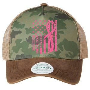 Breast Cancer Awareness Flag Usa Breast Cancer Warrior Legacy Tie Dye Trucker Hat