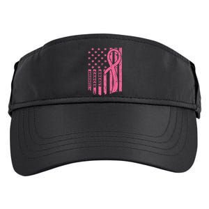 Breast Cancer Awareness Flag Usa Breast Cancer Warrior Adult Drive Performance Visor