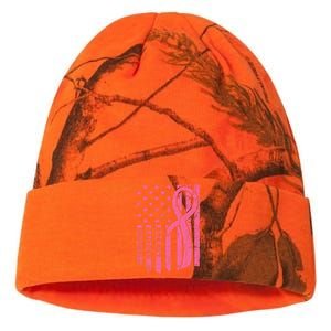 Breast Cancer Awareness Flag Usa Breast Cancer Warrior Kati Licensed 12" Camo Beanie