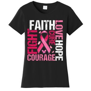 breast cancer awareness  faith Women's T-Shirt