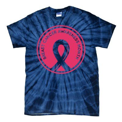 Breast Cancer Awareness Month Support Tie-Dye T-Shirt