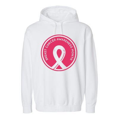 Breast Cancer Awareness Month Support Garment-Dyed Fleece Hoodie