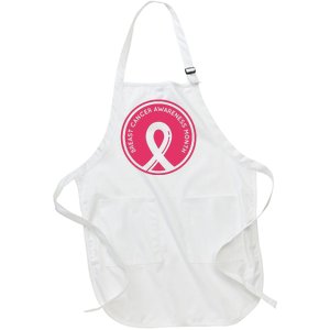 Breast Cancer Awareness Month Support Full-Length Apron With Pockets