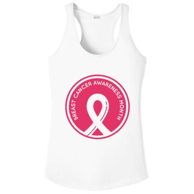 Breast Cancer Awareness Month Support Ladies PosiCharge Competitor Racerback Tank