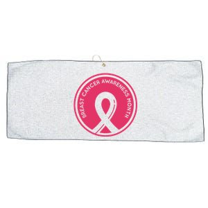 Breast Cancer Awareness Month Support Large Microfiber Waffle Golf Towel