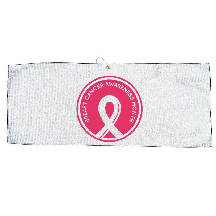 Breast Cancer Awareness Month Support Large Microfiber Waffle Golf Towel