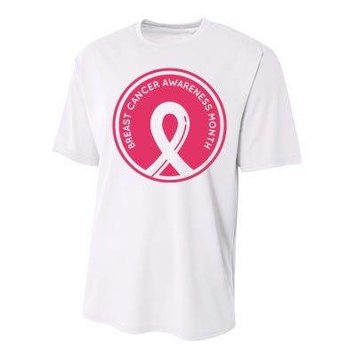 Breast Cancer Awareness Month Support Performance Sprint T-Shirt