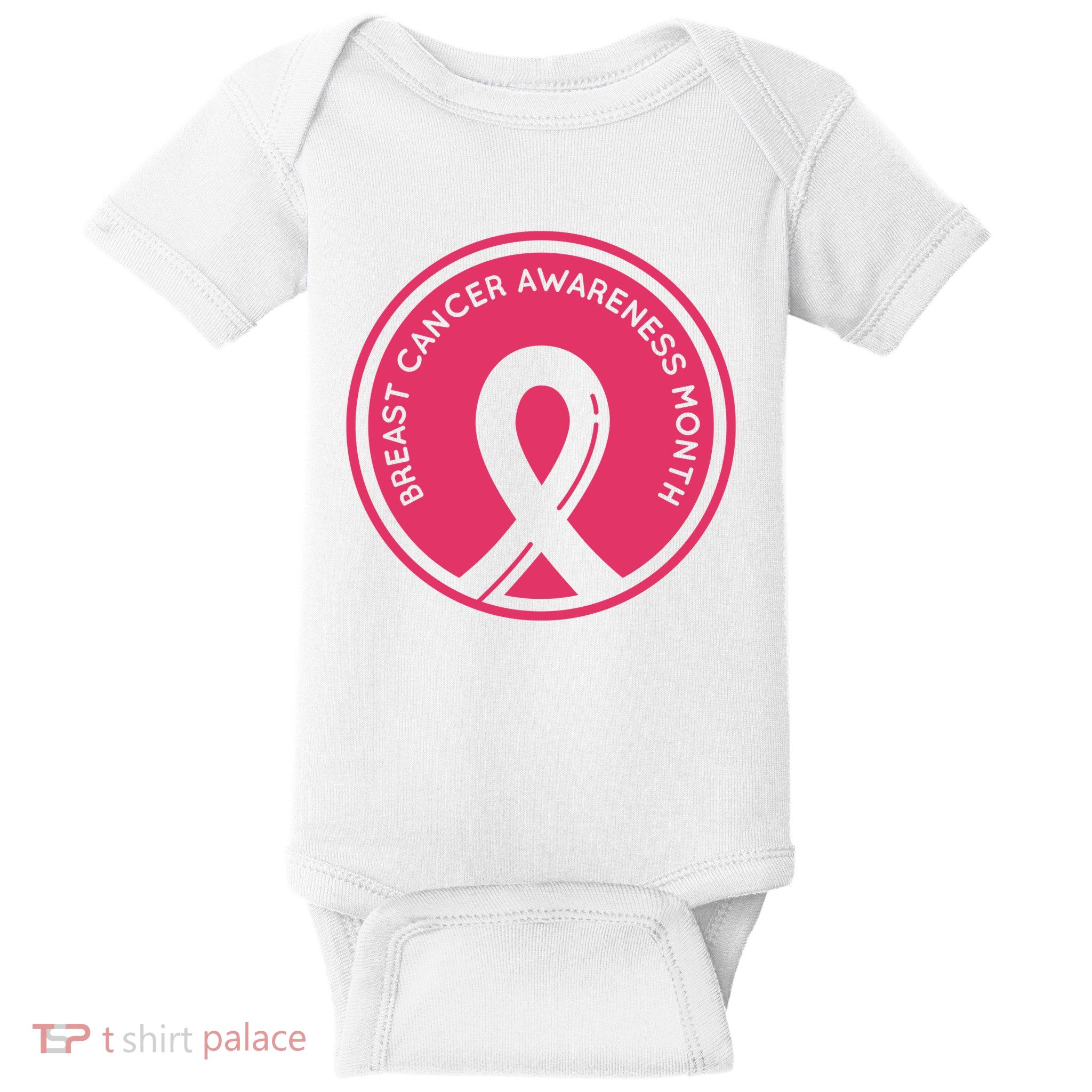 Breast Cancer Awareness Month Support Baby Bodysuit