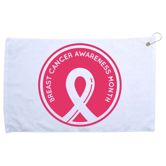 Breast Cancer Awareness Month Support Grommeted Golf Towel