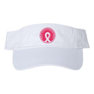 Breast Cancer Awareness Month Support Valucap Bio-Washed Visor