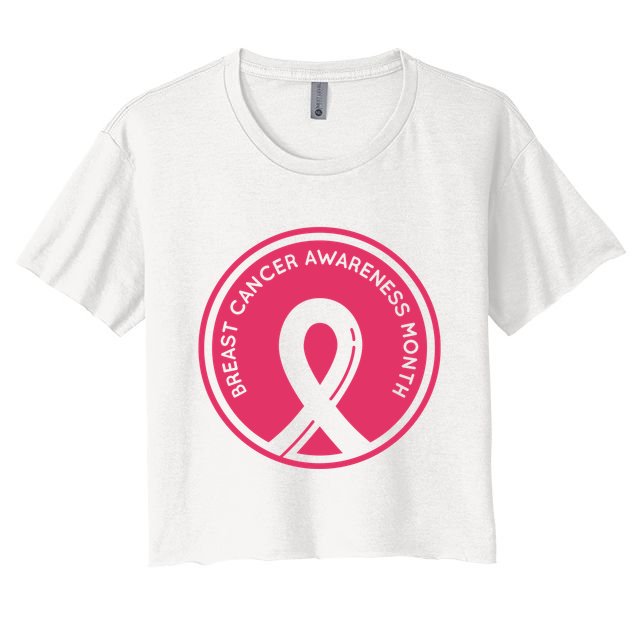 Breast Cancer Awareness Month Support Crop Top