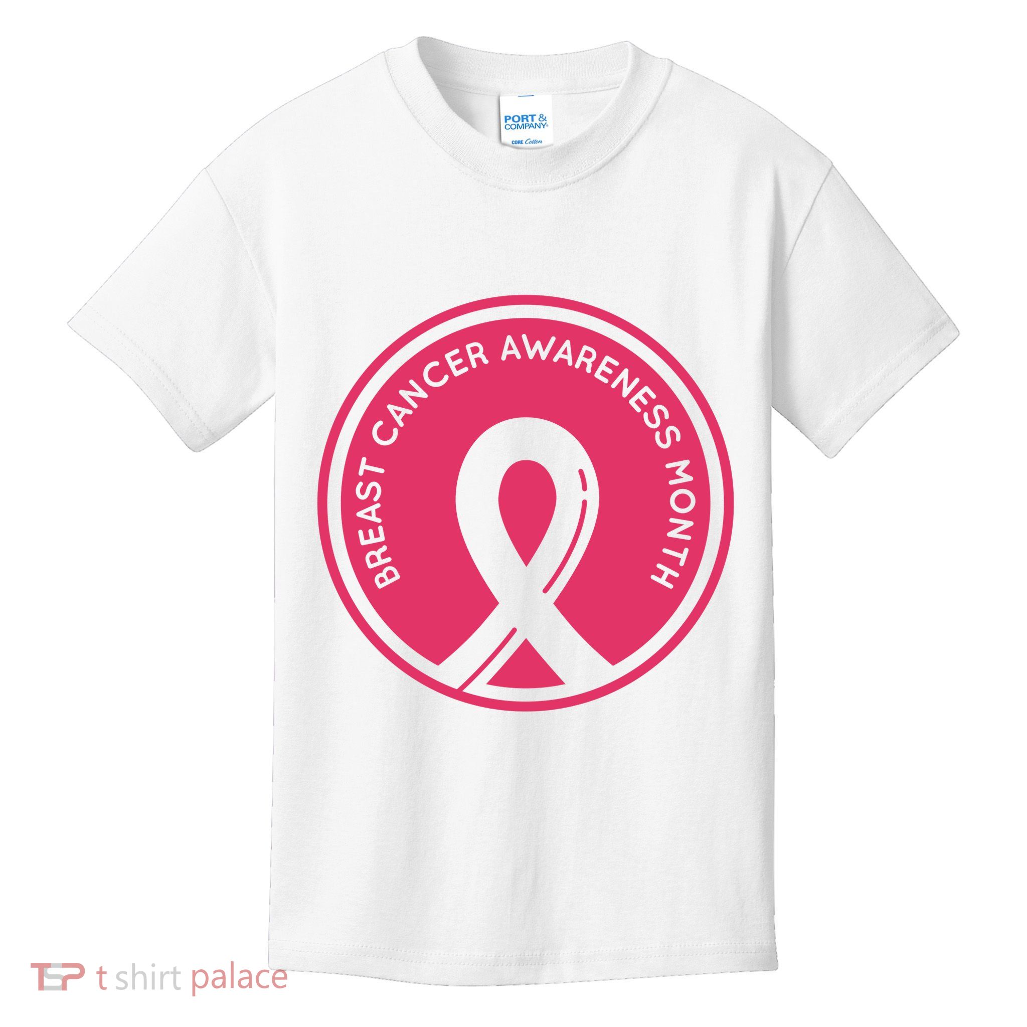 Breast Cancer Awareness Month Support Kids T-Shirt