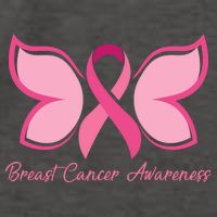 Breast Cancer Awareness Butterfly Pink Ribbon Vector Backpack