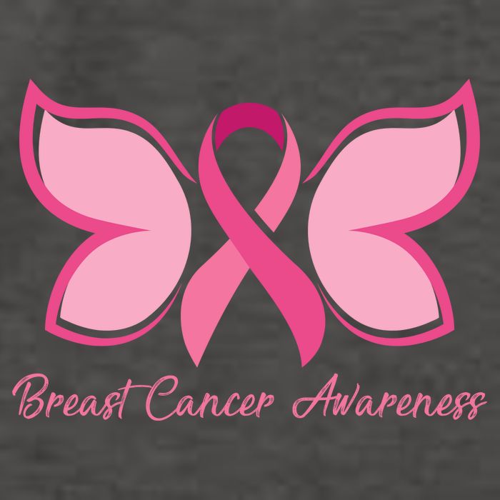 Breast Cancer Awareness Butterfly Pink Ribbon Vector Backpack