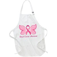 Breast Cancer Awareness Butterfly Pink Ribbon Apron