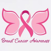 Breast Cancer Awareness Butterfly Pink Ribbon Apron