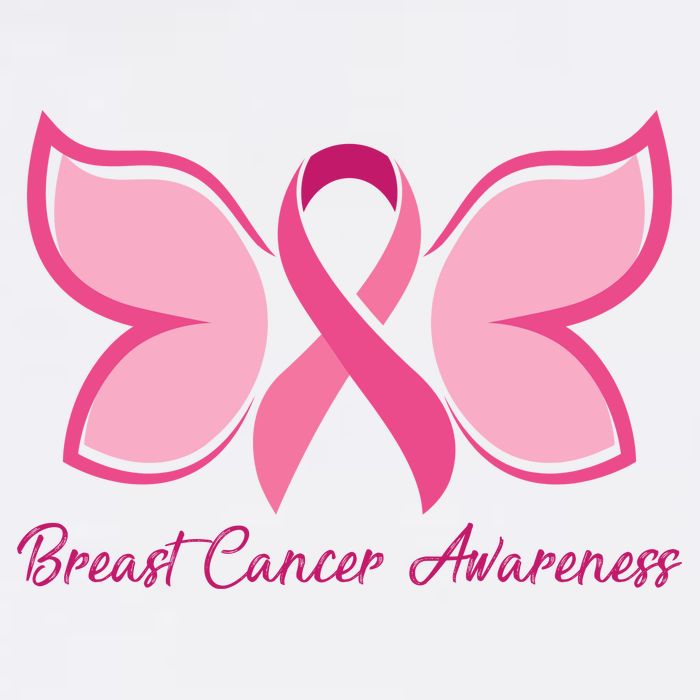 Breast Cancer Awareness Butterfly Pink Ribbon Apron