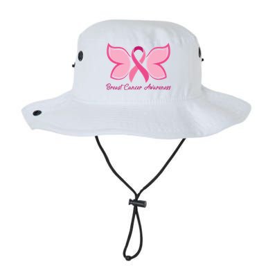 Breast Cancer Awareness Butterfly Pink Ribbon Bucket Hat