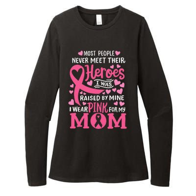 Breast Cancer Awareness Wear For My Mom Womens CVC Long Sleeve Shirt