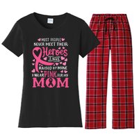 Breast Cancer Awareness Wear For My Mom Women's Flannel Pajama Set