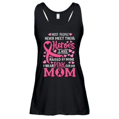 Breast Cancer Awareness Wear For My Mom Ladies Essential Flowy Tank