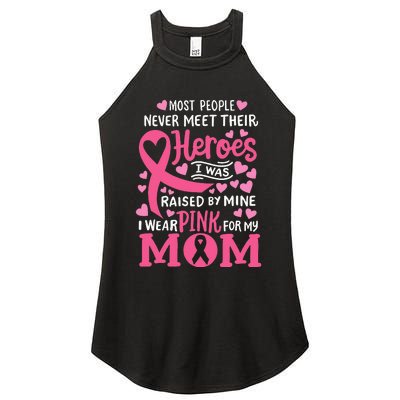 Breast Cancer Awareness Wear For My Mom Women's Perfect Tri Rocker Tank