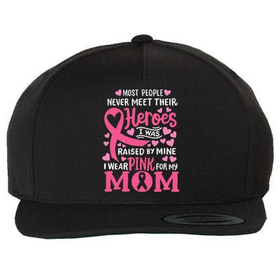 Breast Cancer Awareness Wear For My Mom Wool Snapback Cap