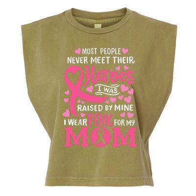 Breast Cancer Awareness Wear For My Mom Garment-Dyed Women's Muscle Tee